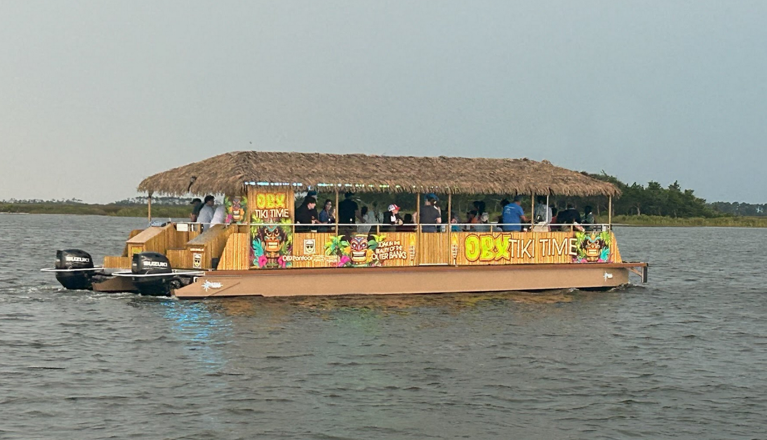 obx tiki time - dolphin tour sunset cruise in outer banks nc