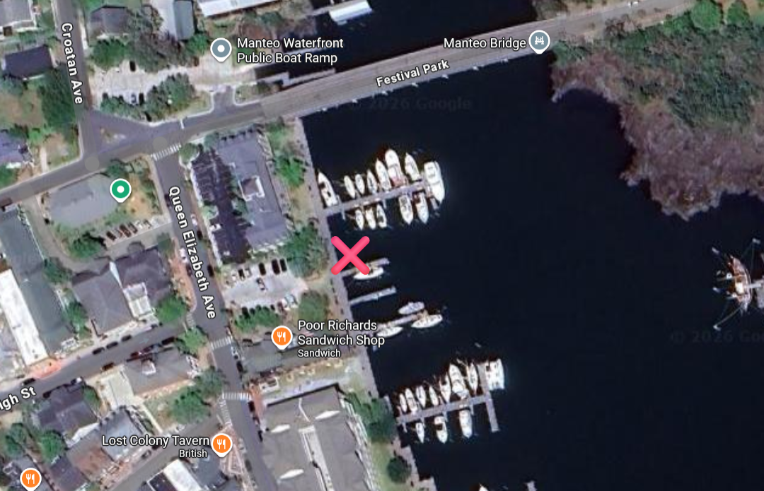 OBX Tiki Time Boat Dock Location - Dolphin Tours Welcome Aboard